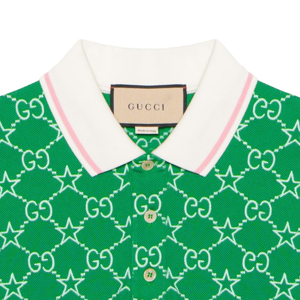 Gucci FW22 Polo Shirt Men's Green 696071-XJEE9-3129