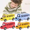 Bus Model School Toy Inertia Pull Back Mini Racing Car Children Educational Gift