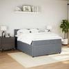 Maison Exclusive - Sommier à lattes de lit et matelas Gris foncé 140x200cm Velours