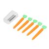 Sealing Clips Double Grooves Design Magnet Adsorption Simple Practical Carrot Appearance Bag Clips