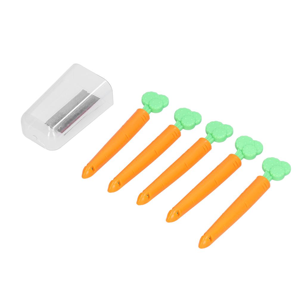 Sealing Clips Double Grooves Design Magnet Adsorption Simple Practical Carrot Appearance Bag Clips