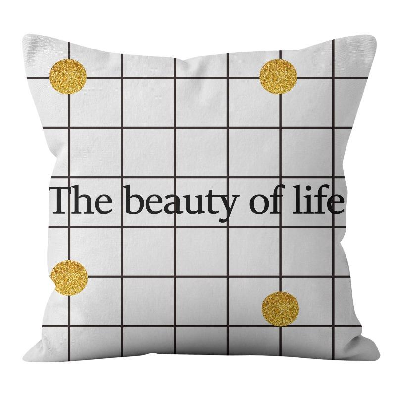 Nordic Ins Ultra-short Velvet Pillow Case Home Pillow Cushion Cover
