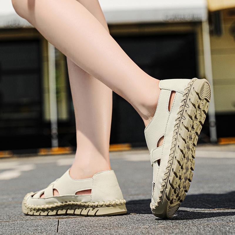 Women's Sandals Summer Pink Mary Jane Men Beach Shoes Closed Toe Casual Walking Sandals Plus Size