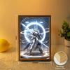 Anime Figure Gundam Light Painting Photo Frame Original Action Figures Led Night Light PVC Collectible Model Toy Christmas Gifts