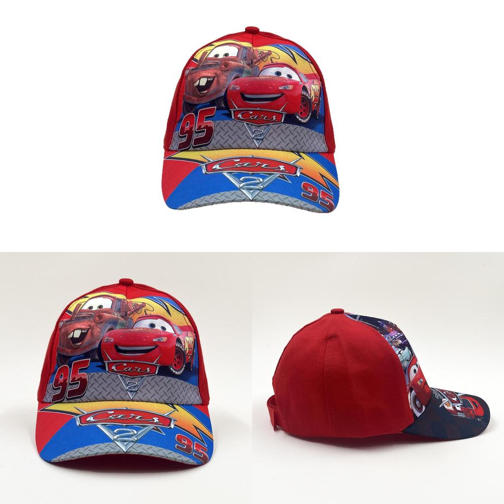 Childrens Cars Pattern Baseball Cap Cartoon Character Sunshade Breathable Hat For Kids
