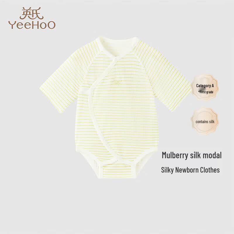 YEEHOO Baby Unisex Summer Silk Modal Short Sleeve Romper 66
