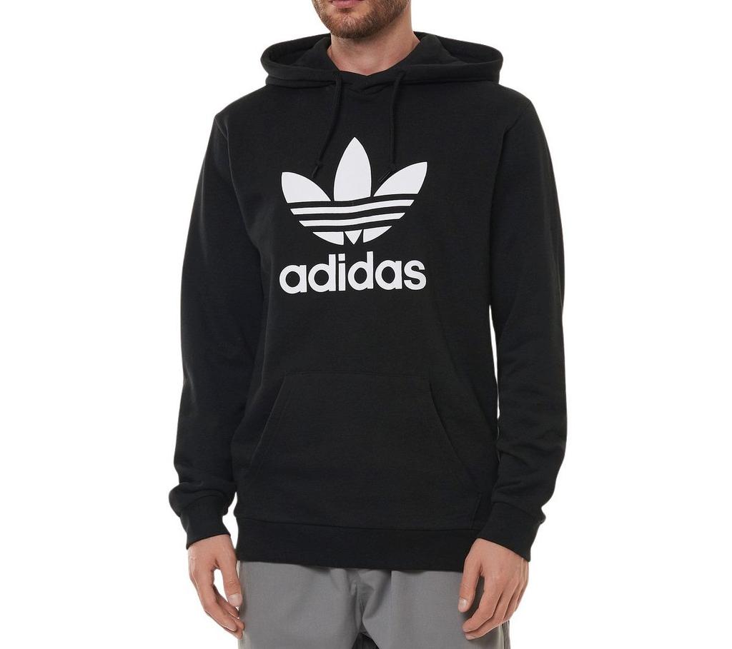 Adidas Hanocă Adicolor Classics Trefoil - Hanoră pentru bărbați Pulover Negru H06667 ORIGINAL