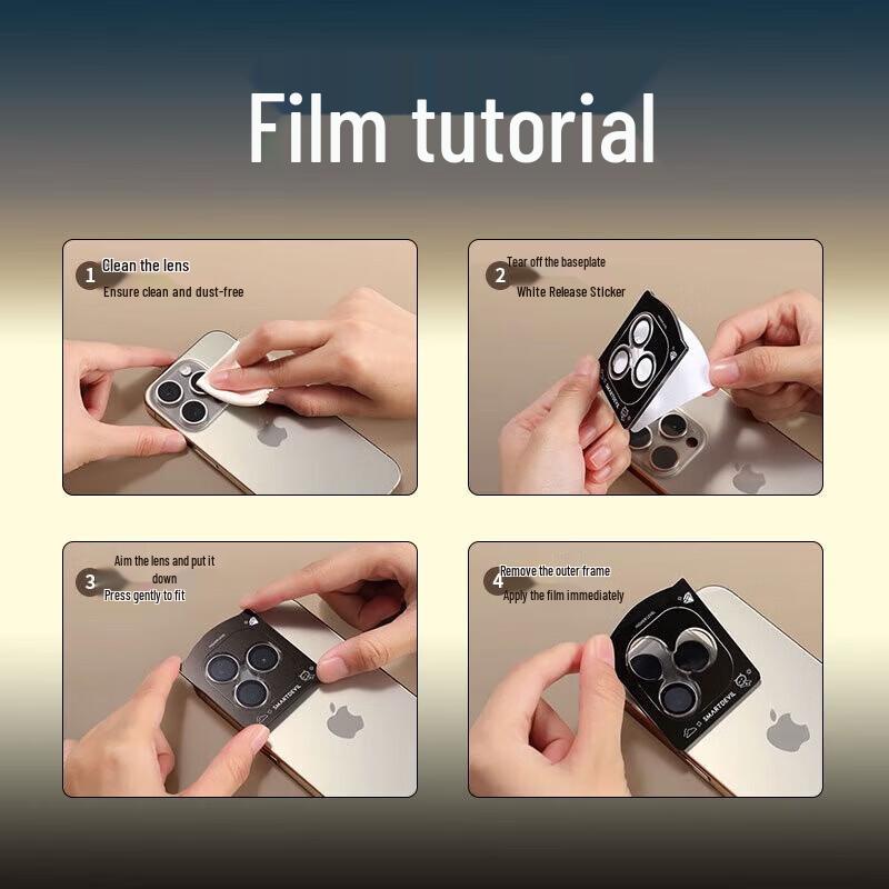 Smorss AR Tempered Glass Camera Lens Protector for iPhone 16/16 Plus