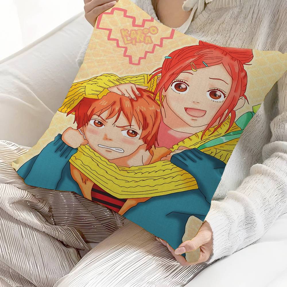 Anime L-Lovely Complex Decorative Room Aesthetics Pillow Case Home Decor Bedroom Sofa Bed Couch Pillow Cover 45x45