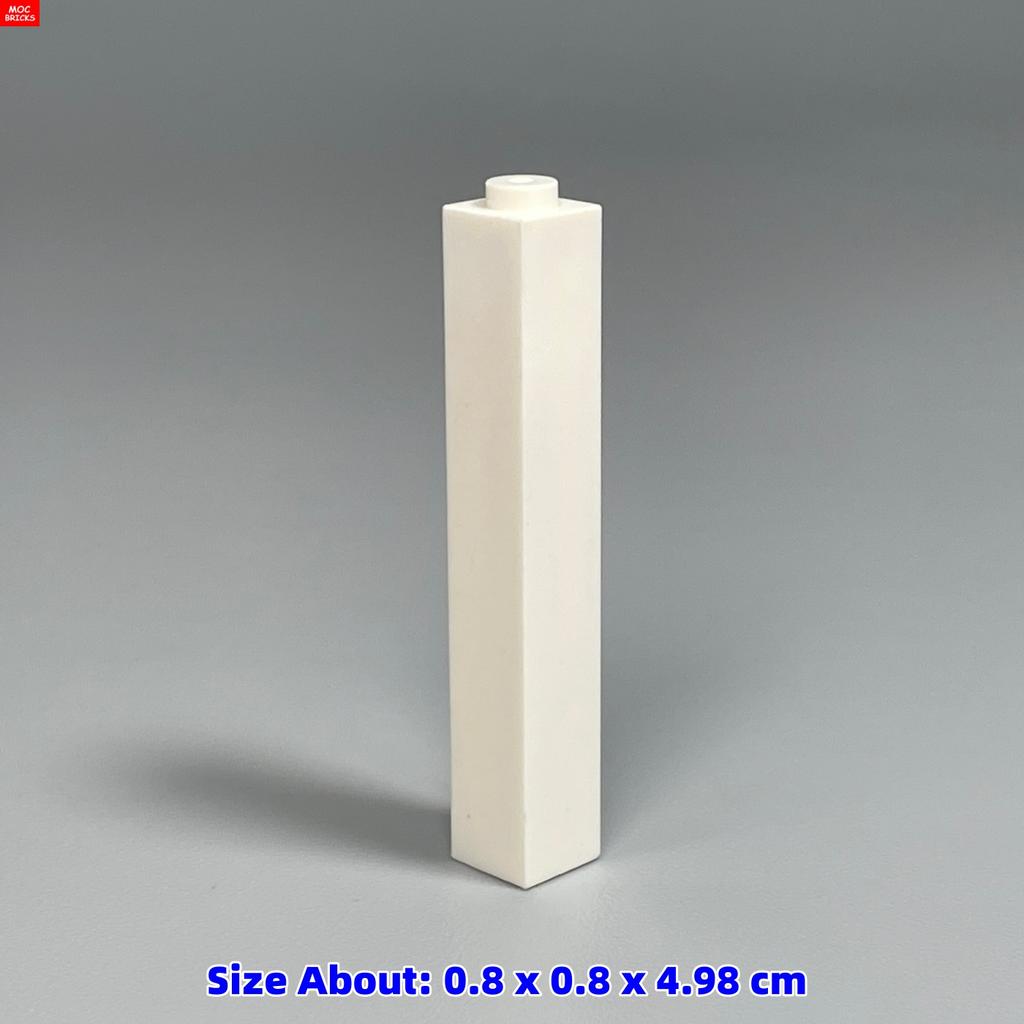 Non-Toxic 10Pcs/Lot Moc Bricks Transparent Tall 1X2X5 1X1X5 2453 2454 Diy Educational Building Blocks Toys Kids Christmas Gifts
