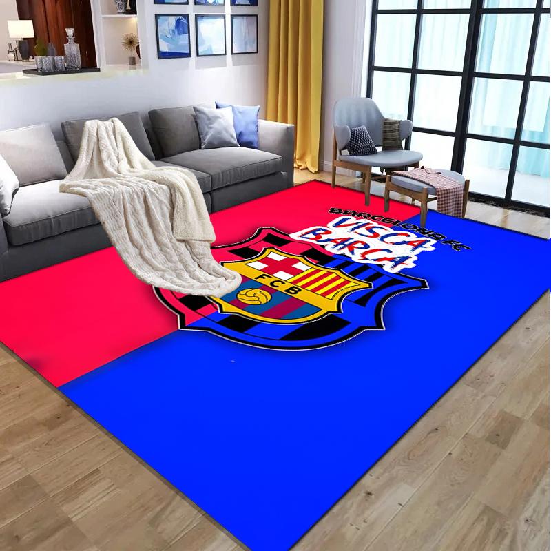 football club FC Pattern Rug, Indoor/Outdoor Mat, for Picnic, Gameroom, Bedroom, Office, Living Room, Home Decor Carpet, Birthday Gift