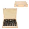 High Speed Carbon Steel Drill Bits, Packaged in Wooden Case, Suitable for Drilling Most Metals, Face Milling Machining with Drill Bit