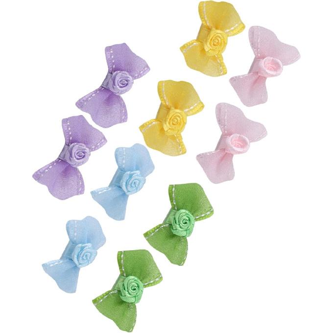 HEEPDD 10PCS Pet Hair Clip, Cat Cute Bowknot Hairpins Dog Bows Hair Accessories with Clip Lovely Small Middle Hair Bows Topknot for Pets Dogs Puppy