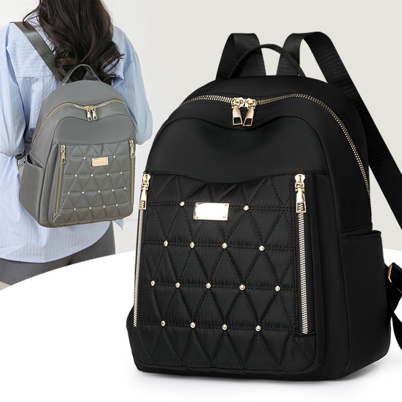 Backpack Women's Rivet Small Backpack Lightweight Travel Bag