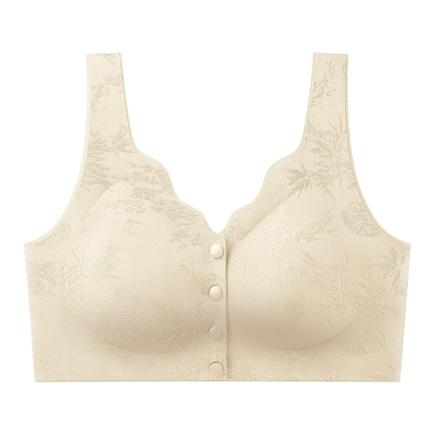 Seamless Front-Opening Anti-Sagging Bra for Middle-Aged Women XL [100-120 kg]
