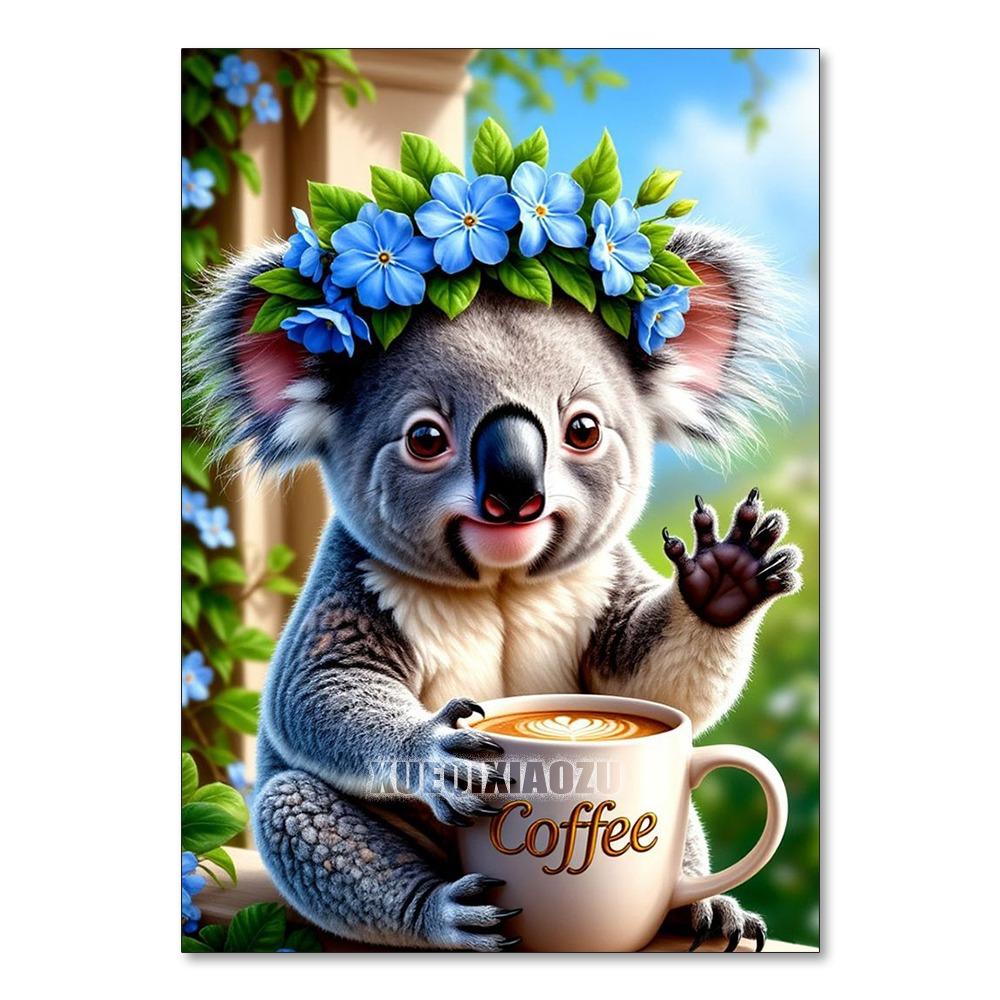 DIY Diamond Painting Cute Little Dog Cross Stitch Kit Mosaic Art Diamond Painting Full Circle Diamond Home Decoration