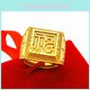 Exquisite Square Shaped Dragon Ring For Men Featuring Adjustable Open Design