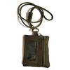 Solid Color Hanging Neck Coin Purse Oxford Cloth Small Storage Bag Hanging Neck Wallet  Zipper Bag