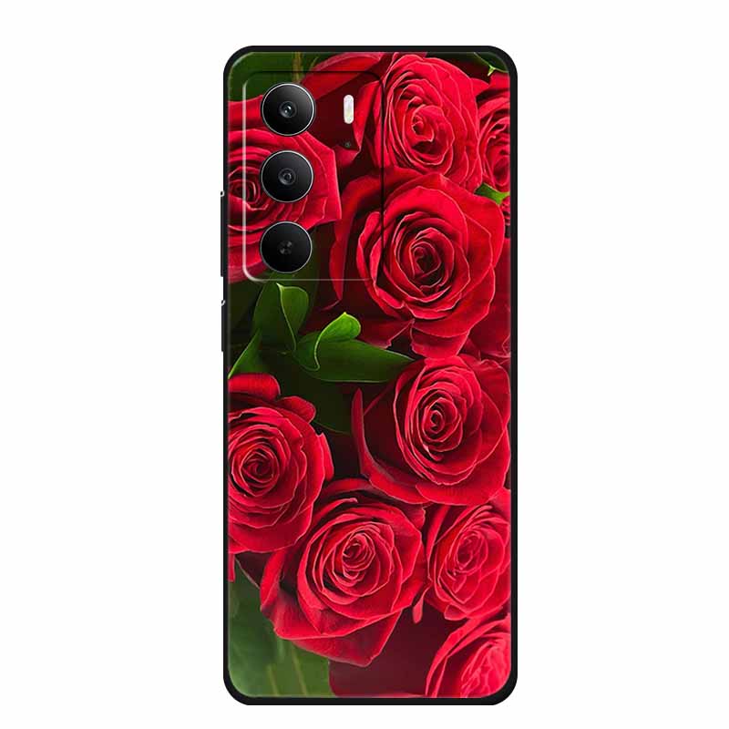 For Realme C75 Phone Case 6.72" Fashion Black Silicone Soft Coque For Realme C75 C75x V70s 14x Back Cover Case C 75 Protective