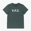 Apesse Cohbm M26384 Kma Vert Fonce Blanc Vpc Velvet Logo Standard Grand Common Short Sleeve Tee