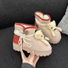 Women's Fur One Cartoon Cute Thick Bottom Winter Lightweight Warm Snow Boots Non-slip Wear Casual Sports Bread Cotton Shoes