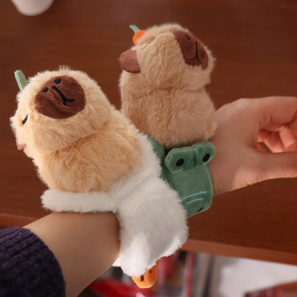 Clap Ring Capybara Slap Snap Doll Toy Clap Circle Toy Capybara Plush Hand Ring  Home Decor