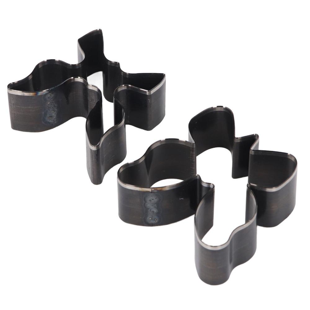 2 PCS Steel Leather Cutting Dies Set Handmade Keychain and Wallet Making  For DIY Leather Craft