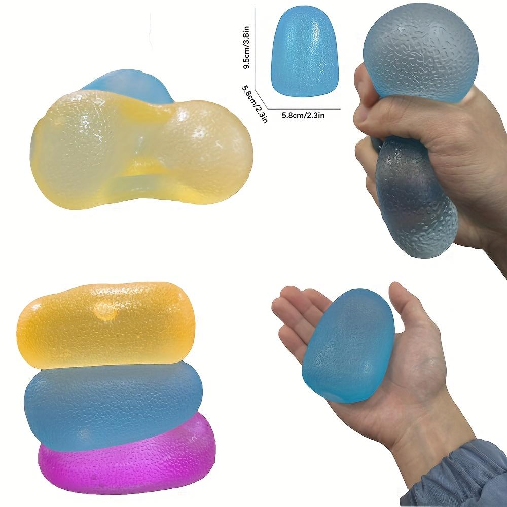 1/4pcs Rainbow Candy Squeeze Toys Squeeze Fun Slow Rebound Toy Stress Ball Shapable Maltose Stress Relieve Stress Hand Relax Toy