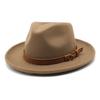 High Quality Wool Felt Fedoras Hats Adult Men Fashion Trilby Cap Autumn Winter Formal Jazz Dress Hat