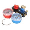 AC Gauge Set Mini Manifold für R22 R134a R1234yf Kältemittel Automotive mit Schläuchen Adapter