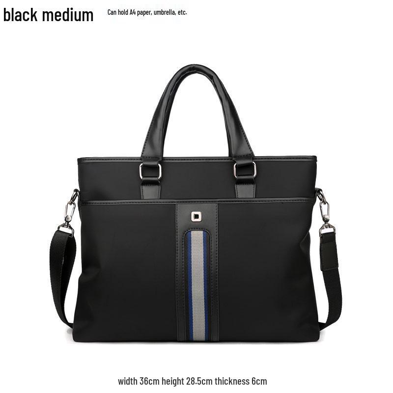 Men's Oxford Cloth Business Casual Crossbody Bag - Korean Style Canvas Briefcase and Shoulder Bag.
