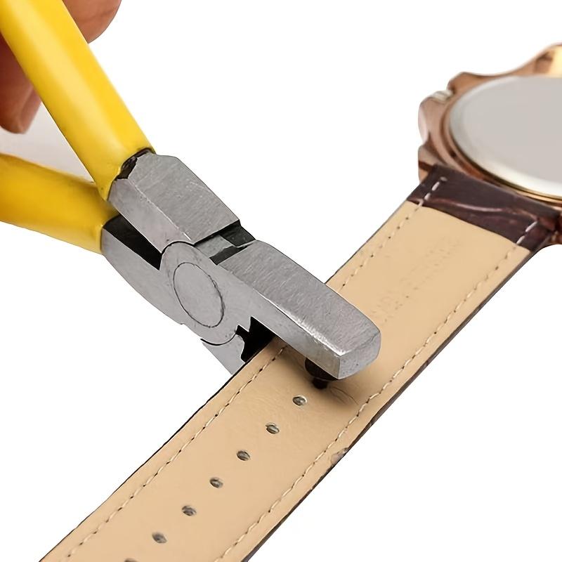 Manual Mini Hand- Punch Tool with Punching Die - 5-Inch Compact Leather & DIY Crafting Device for Hole Making, Belt Hole Creation for Watchbands