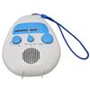 AM/FM Radio with Built-in Speaker, Portable Bathroom Radio, Battery-Operated, Dustproof and Waterproof, Compact, for Bath and Bathroom Use