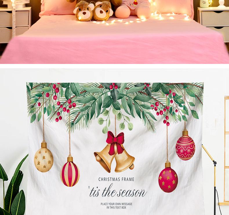 Christmas Tapestry Room Decor Fabric Backdrop Wall Hanging for Bedroom Popular Online Direct Machine Washable Polyester Modern