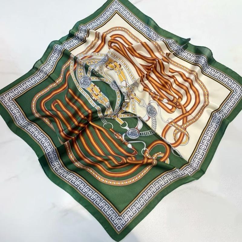 70 silk scarf square scarf high sense fashion versatile professional simulation silk small scarf versatile printed women's silk scarf