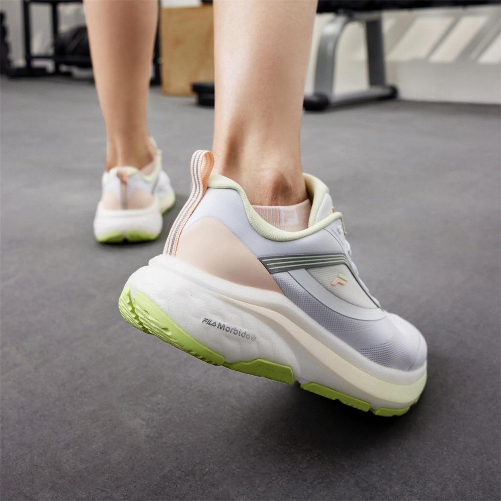 FILA Nuvole 2 Lightweight Breathable Urban Running Shoes Women Sneakers White Green A12W421112FWV