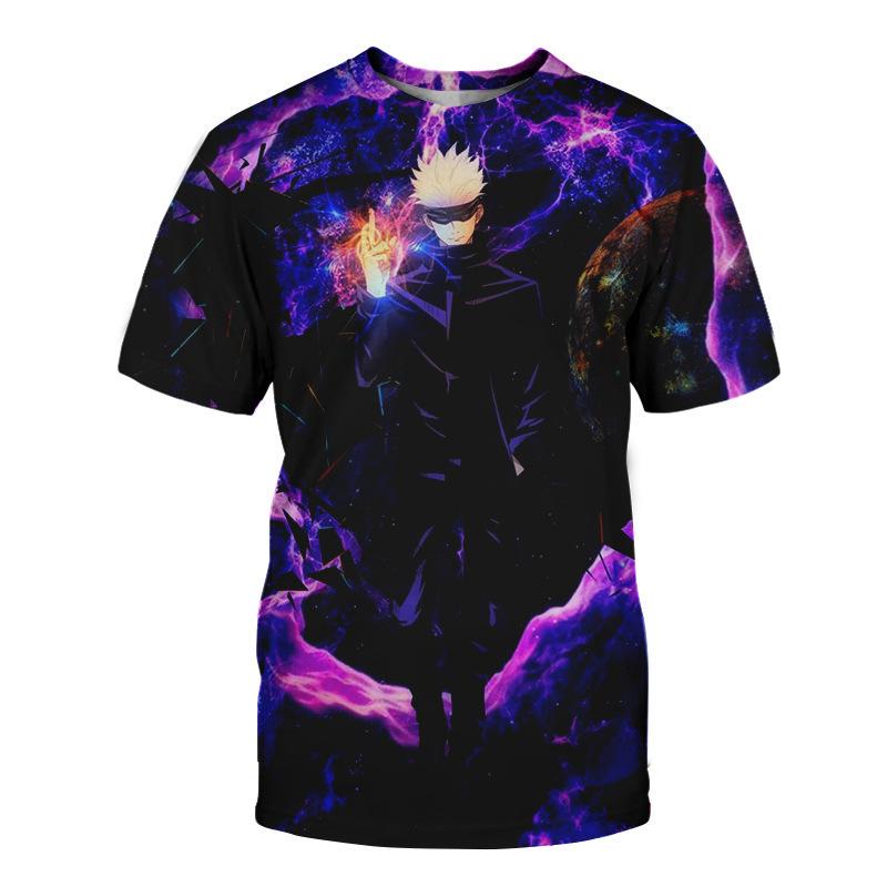 Jujutsu Kaisen Itadori Yuji Graphic T-Shirt, Fashion Anime Tee for Men Women, Breathable Polyester Short Sleeve, Casual Streetwear Tops