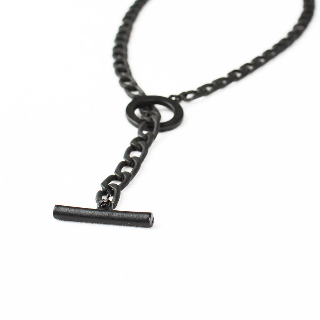 Rush Off WomenThe Ring Black Chain Necklace/ Black Ring Chain Necklace