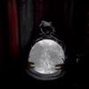 LED Death God Crystal Ball USB Charging Grim Reaper Water Globe Spooky Sculpture Ornament for Halloween Party Desktop Decoration