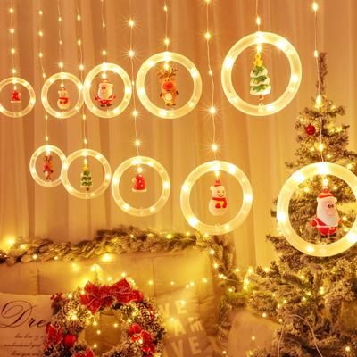 LED Natale Babbo Natale Pupazzo di neve Stringa di luci Ornamento Matrimonio Arrangiamento Decorazioni per la casa Regalo di Natale