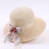 Summer Sun Beach Hat for Sun Protection and Sun Protection, Seaside Bow-shaped Dome Woven Straw Hat