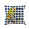 Home Decoration Pillowcase Set Watercolor Plaid Sunflower Pillowcase Spring High-end Home Cushion Cover