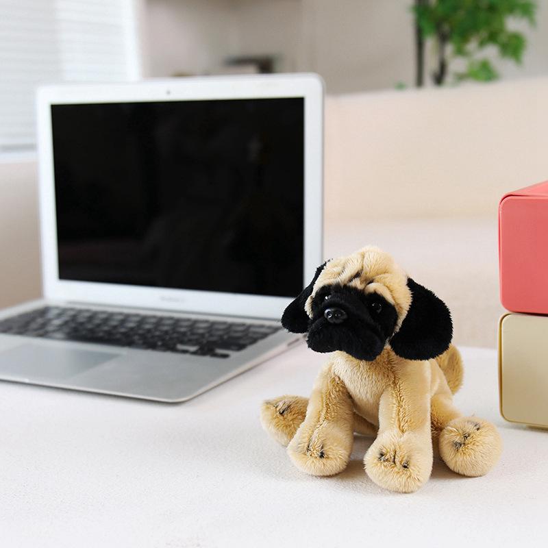 Small Plush Dolls: Spotted Pomeranian, Pug, Yorkshire Terrier, Prince Poodle, Lion, Panda, Brown Bear