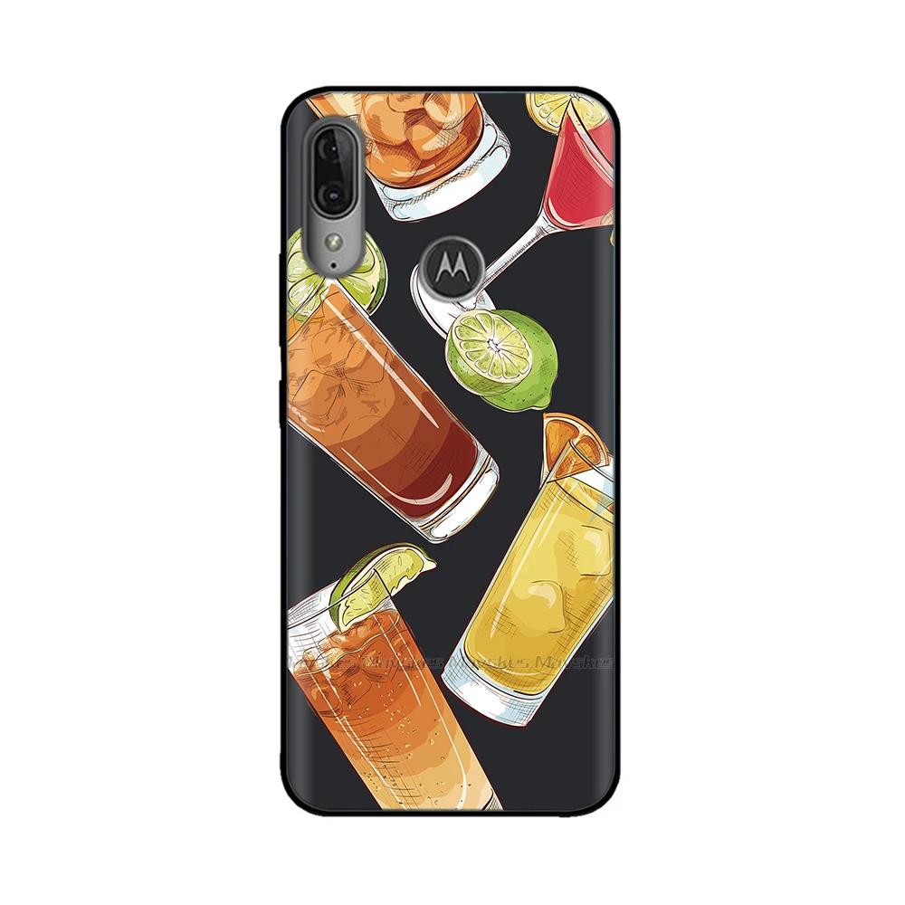 For Moto E6 Plus Case Soft Black Silicone Phone Back Cover For Motorola Moto E6 Play E6s 2020 MotoE6 Plus Case Cover Coque Funda