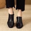 2026 New Woman Simple Shoes  Retro Thick Heeled Basic Shoes on Heel French Style Loafers Spring Atumn Slip on Dress Work Pumps