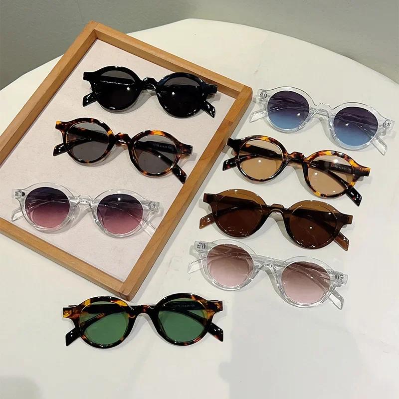New Oval Sunglasses Women Fashion Clear Candy Color Shades Outdoor UV400 Retro Round Frame Men DrivingTrending Sun Glasses
