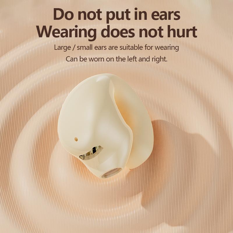 Mini Single Ear Bluetooth Wireless Headphone Ear-Clip Earphone Noise Reduction Bluetooth 5.3