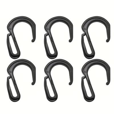 6pcs Quick Release Detachable Plastic S-Shaped Holder Buckle for Backpack Camping Webbing Bags Hiking