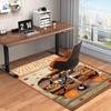 1PC Custom Name Autumn Camper Adventure Theme Floor Mat Ideal for Living Room, Game Rooms, Office, Bedroom, Floor Mat Playful Design