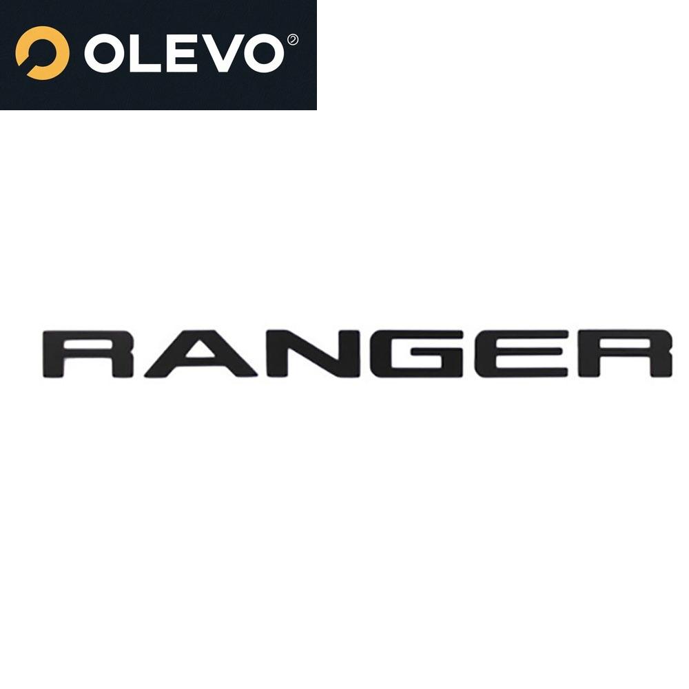 For Ford Ranger T9 Wildtrak Sport XLT XLS XL 2022 2023 1Set New Models Rear Door Logo Letter 3D Emblem Original Size ABS